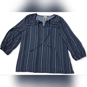 Como Vintage Tie Front Womens Size Medium